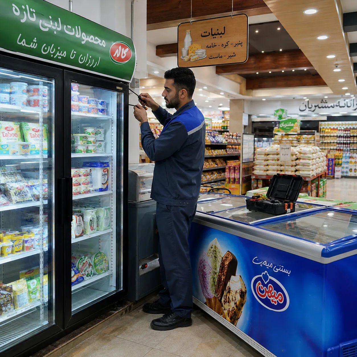 تعمیر برد یخچال ال جی در قزوین